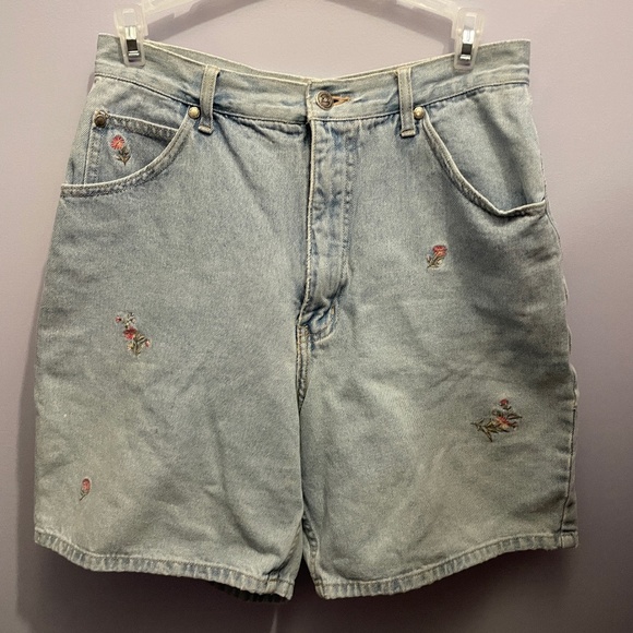 Vintage 90’s embroidered mom shorts - Picture 1 of 4
